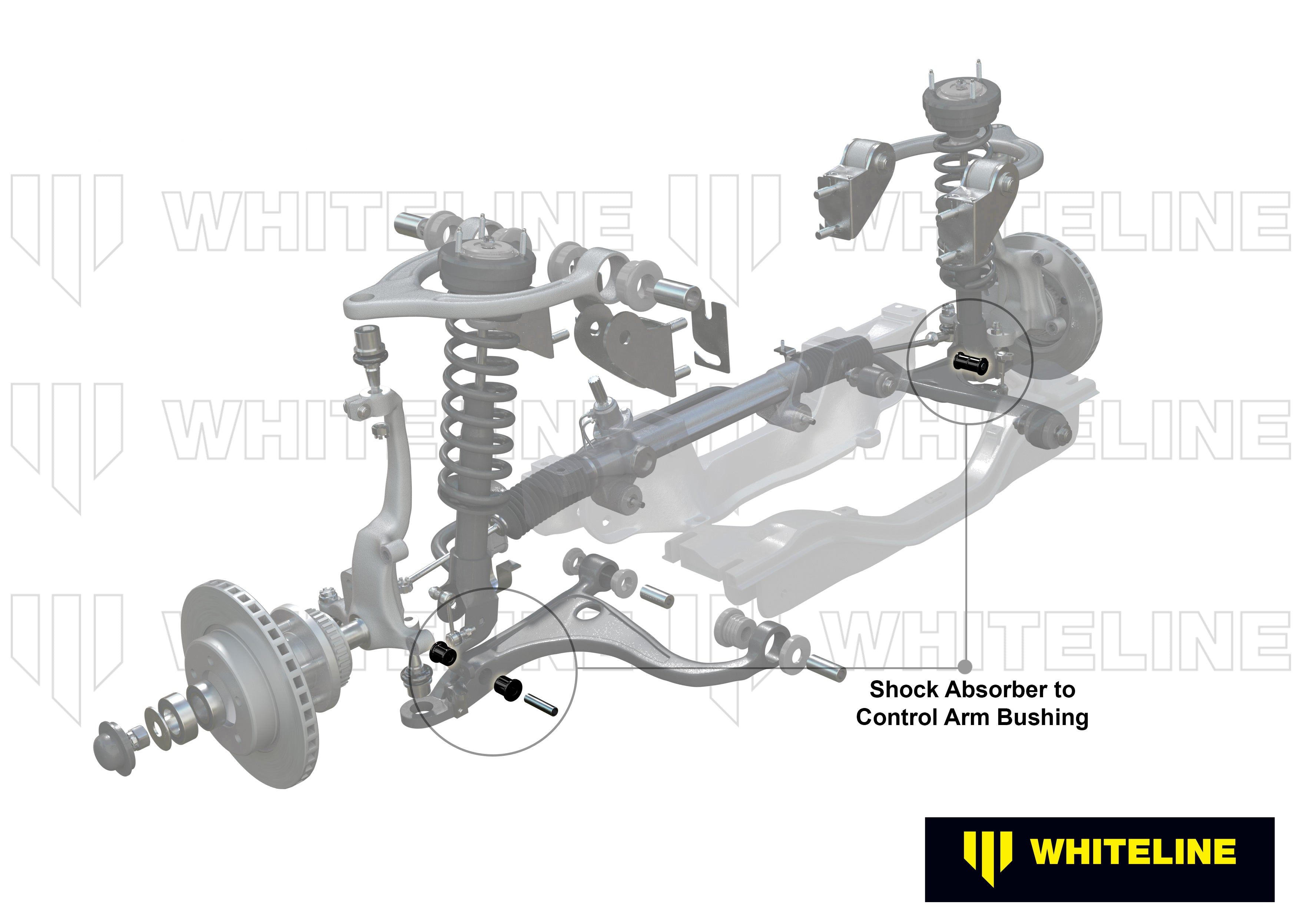 Whiteline Shock Absorber - To Control Arm Bushing Kit - Mazda MX-5 / Rx-8 - W33338 - image 4