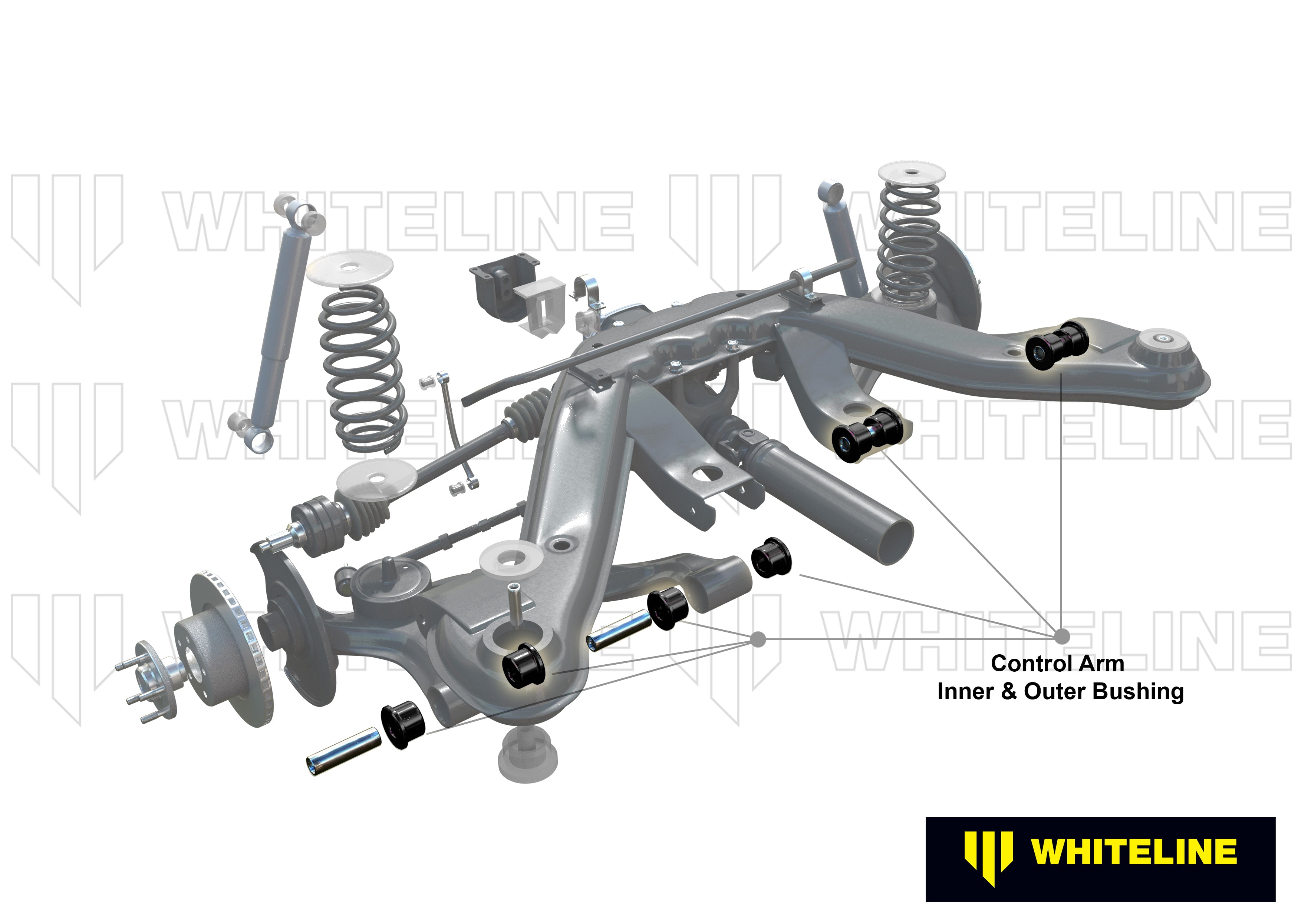 Whiteline Control Arm Lower - Inner Front Bushing Kit - W51450A - W51450A - image 4