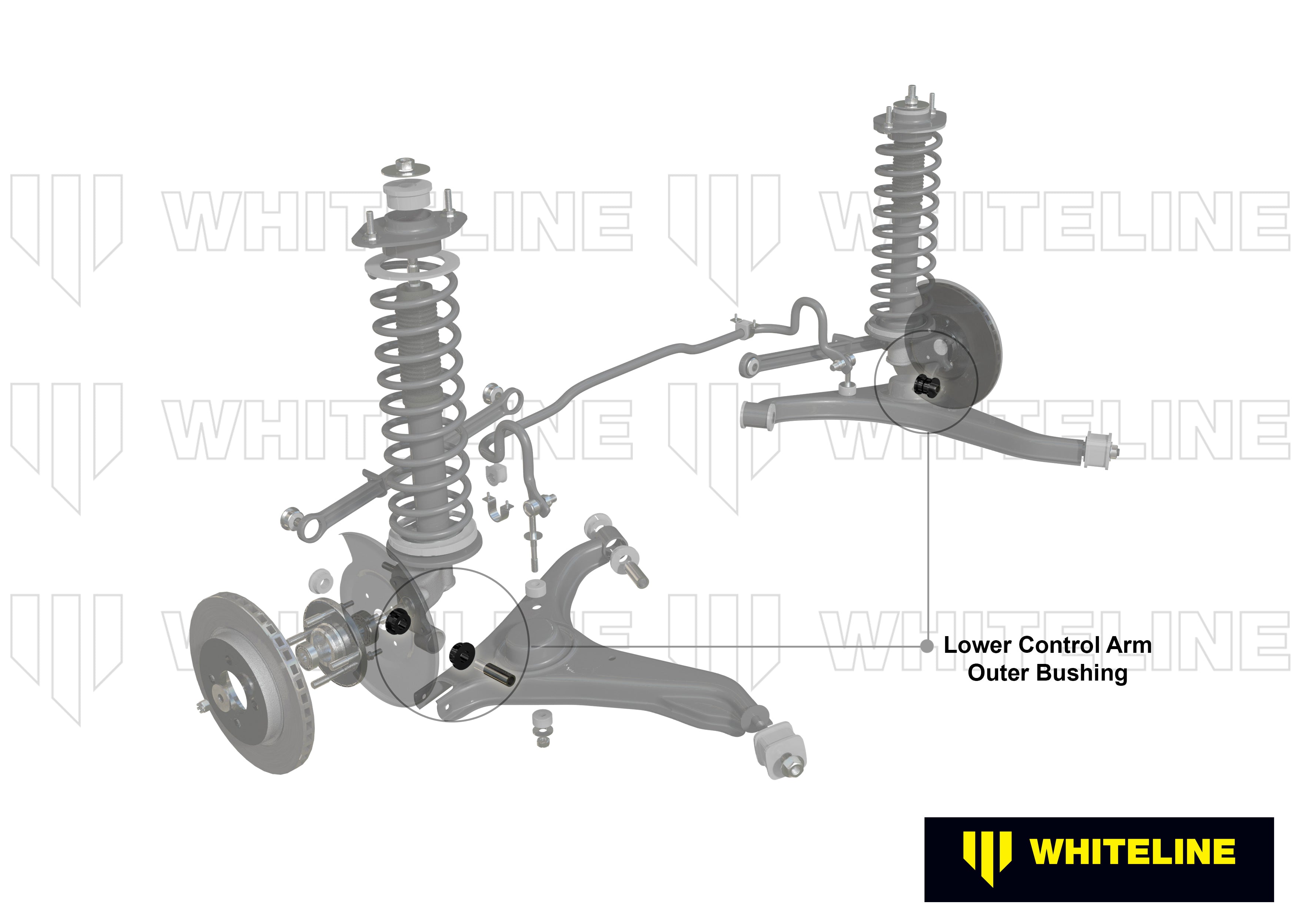 Whiteline Control Arm Lower - Outer Bushing Kit - Mitsubishi Starion - W51598 - image 4