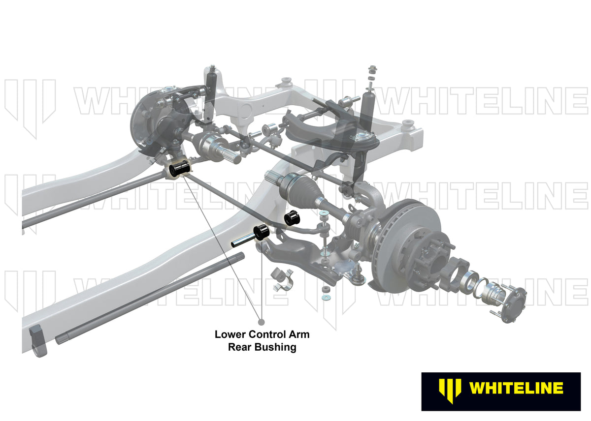 Whiteline Control Arm Lower - Inner Rear Bushing Kit - Mitsubishi Express / L200 Express / Pajero / Triton - W51603 - image 4