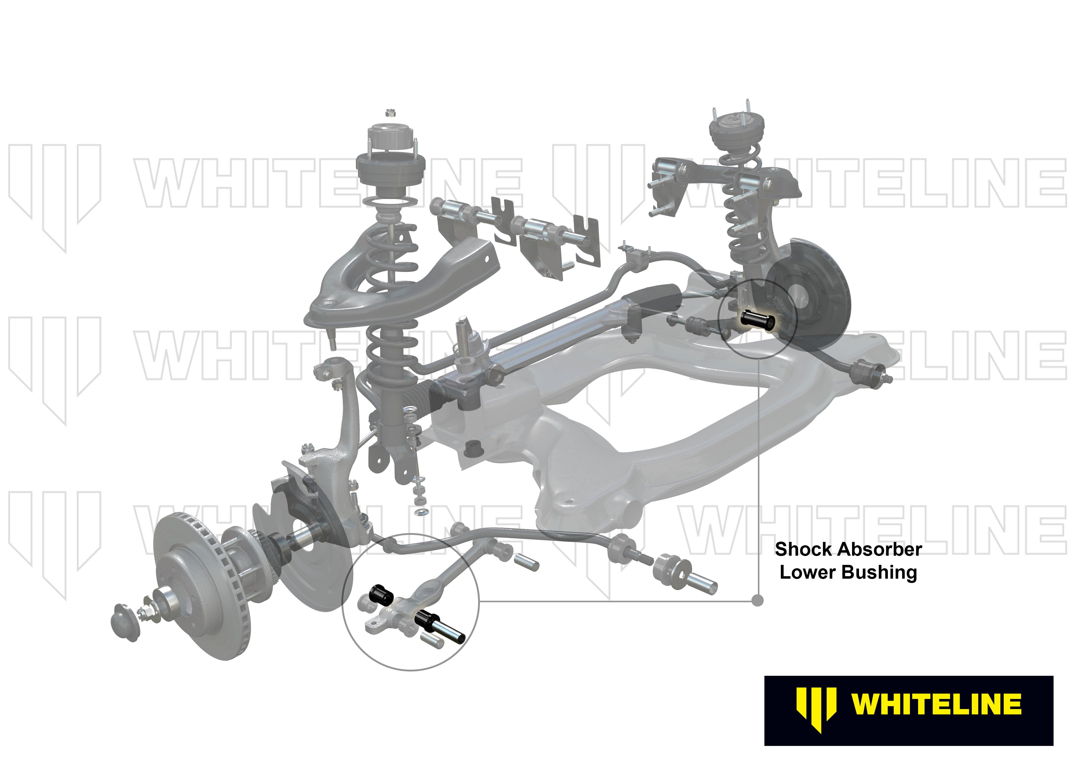 Whiteline Shock Absorber - To Control Arm Bushing Kit - Infiniti G / Infiniti G35 / Nissan 350z / Nissan Skyline - W52992 - image 4