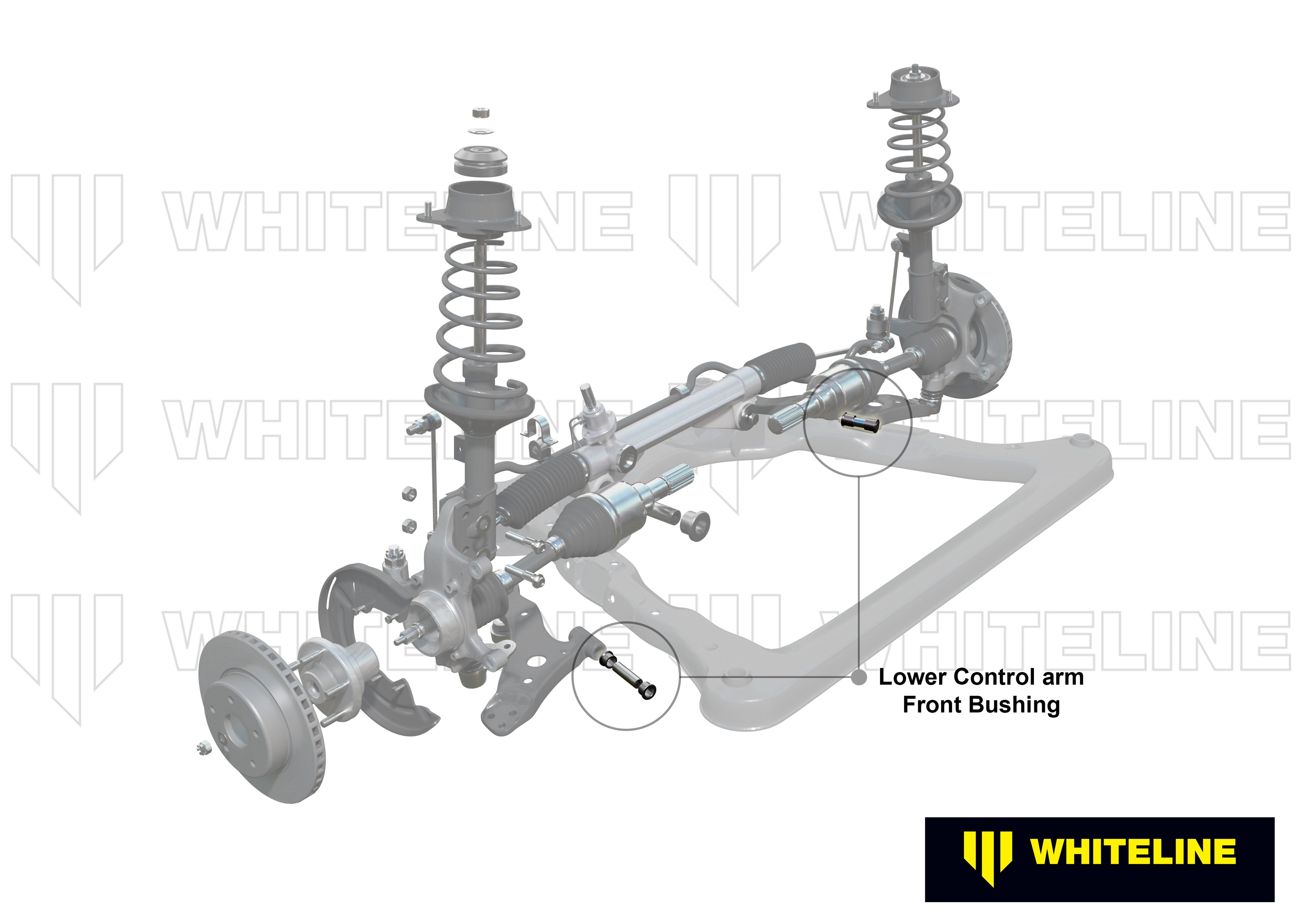 Whiteline Control Arm Lower - Inner Front Bushing Kit - Toyota Alphard / Vellfire / Corolla / Rav 4 / Tarago - W53378 - image 4