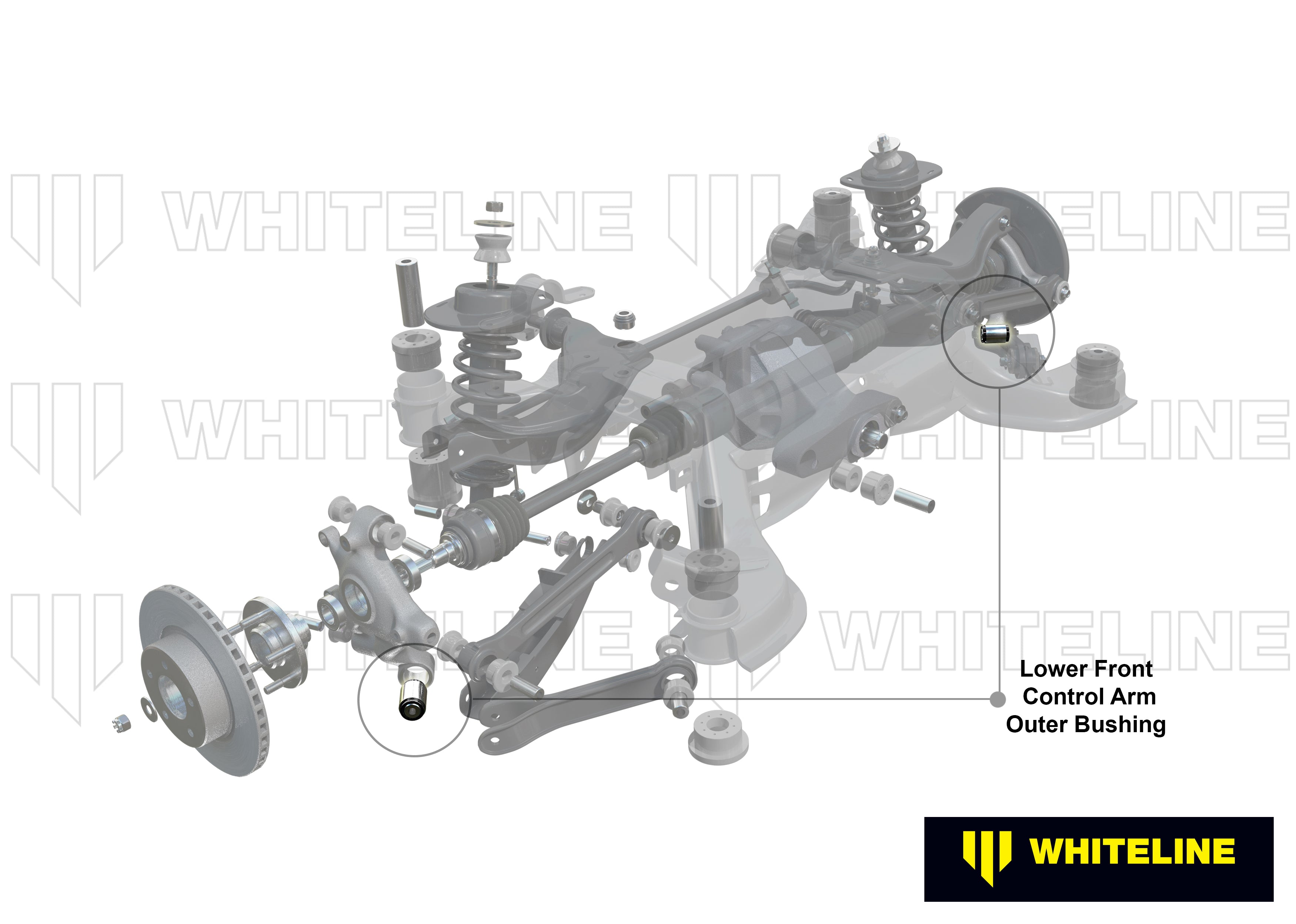 Whiteline Control Arm Lower Front - Outer Bushing Kit - W62999 - W62999 - image 4