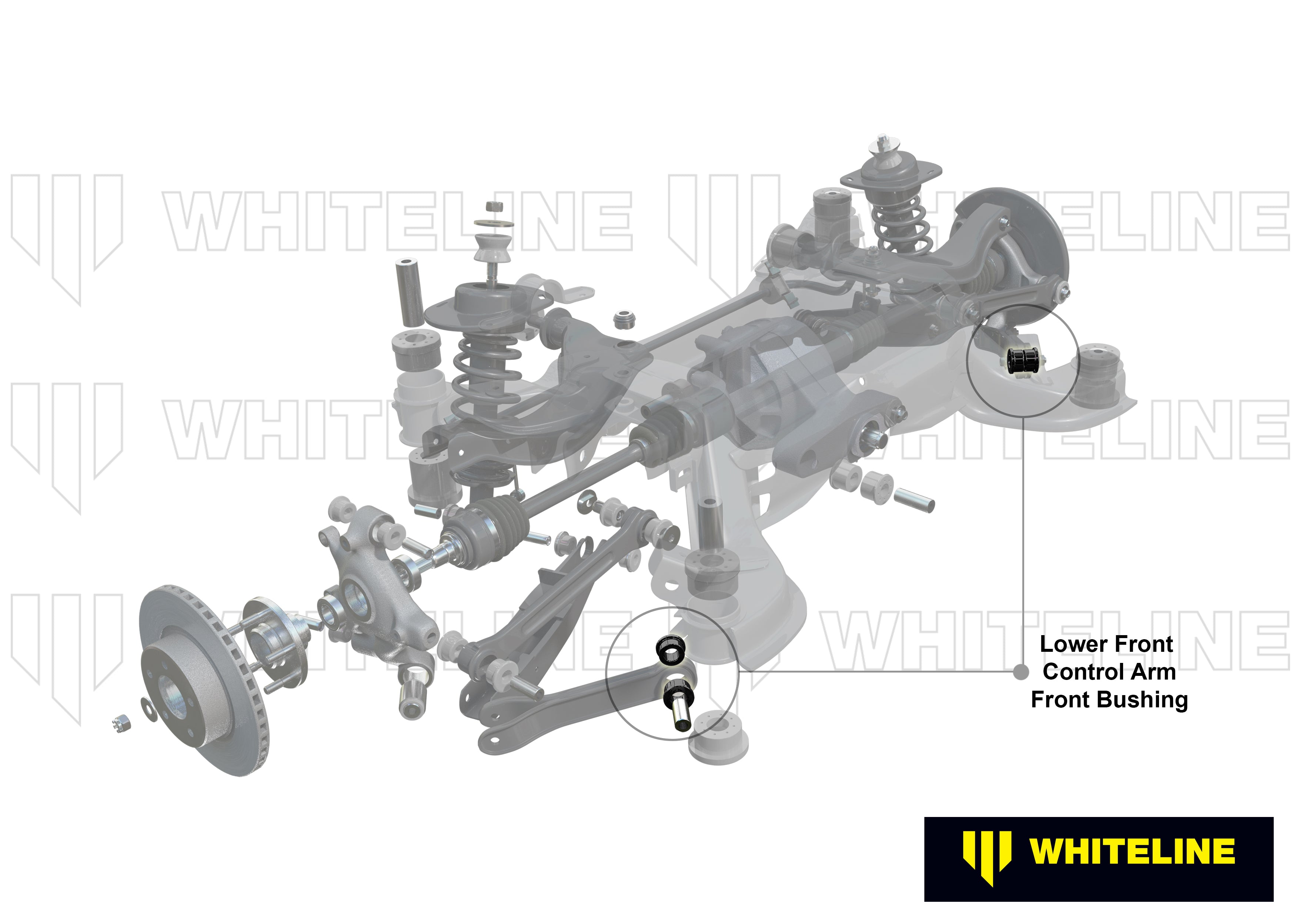 Whiteline Control Arm Lower Front - Inner Bushing Kit - BMW 1 / 3 / X1 - W63401 - image 4