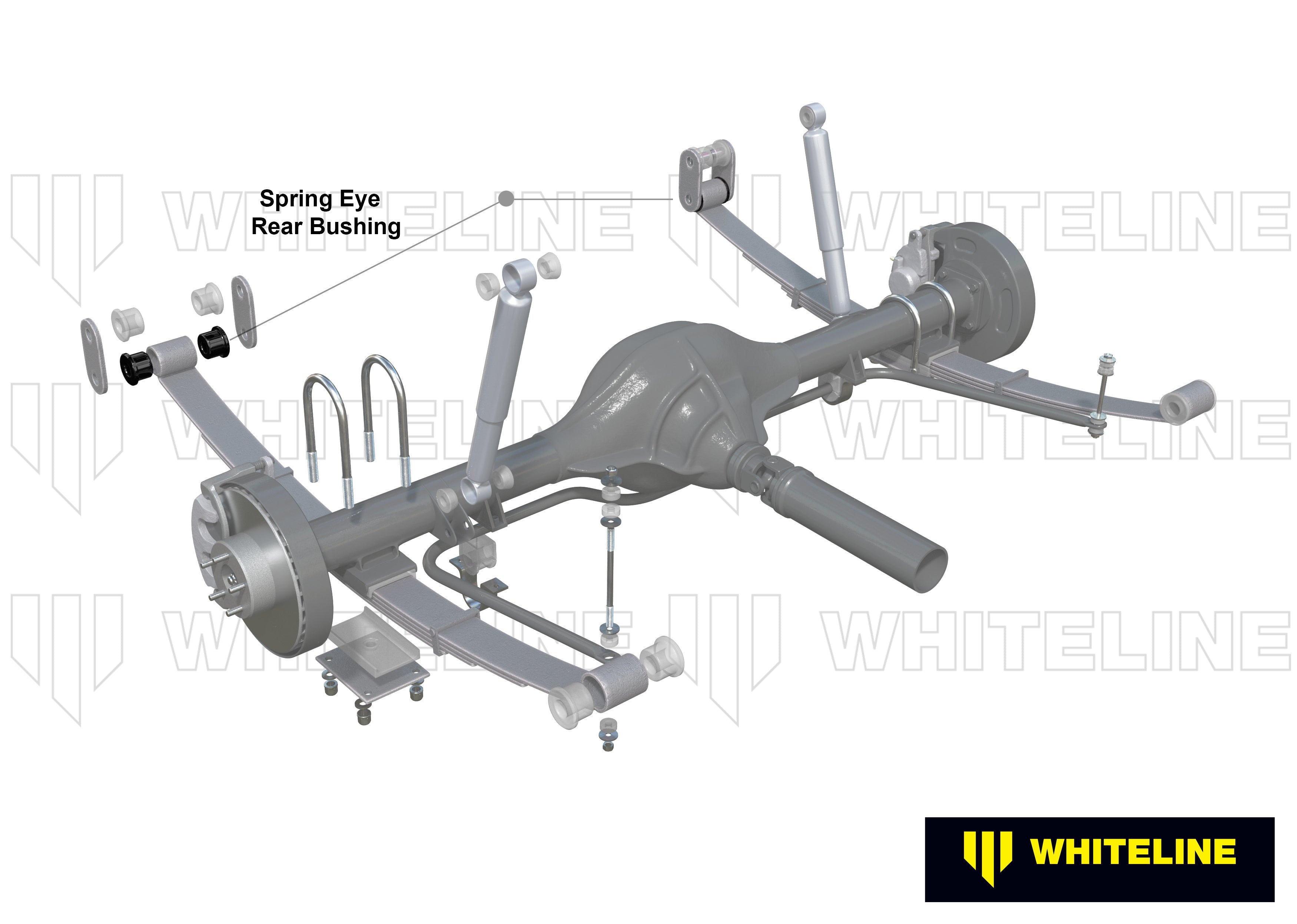 Whiteline Leaf Spring - Rear Eye Bushing Kit - Ford Courier / Mazda B-series - W71136 - image 4