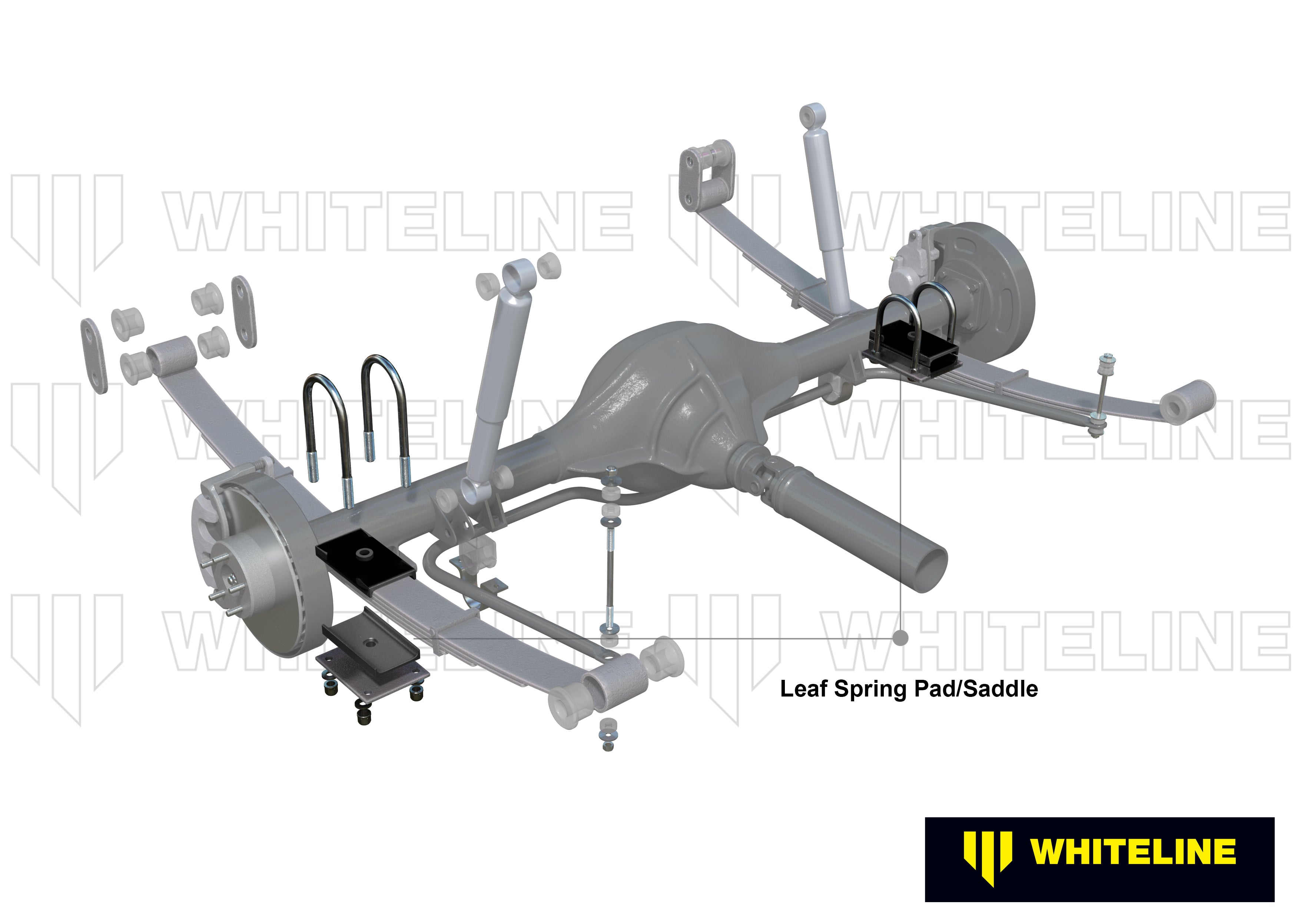 Whiteline Leaf Spring - To Saddle Insulator Bushing Kit - Holden E Series / F Series / H Series / Monaro - W71492 - image 4