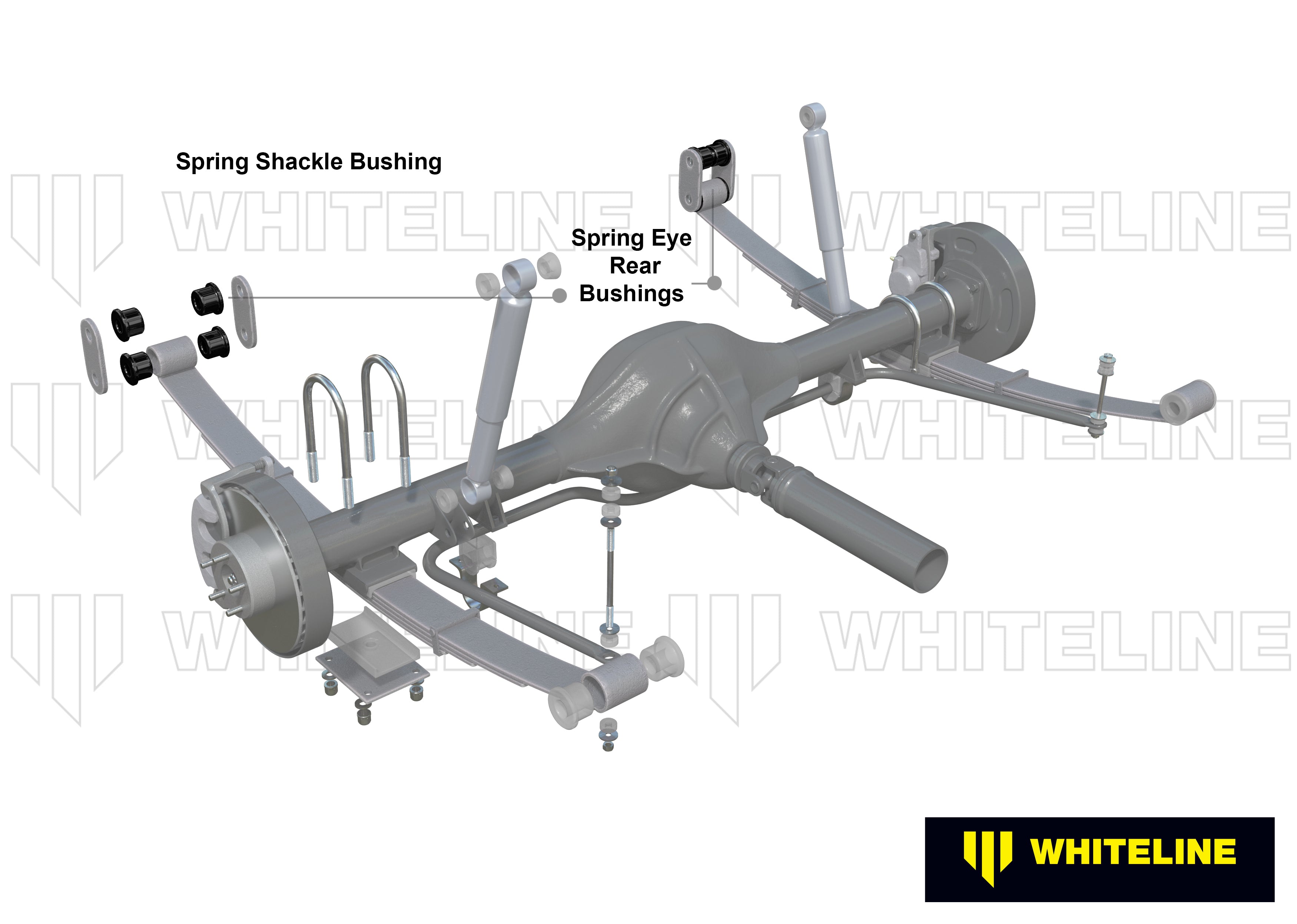 Whiteline Leaf Spring - Rear Eye Bushing Kit - Mazda 323 / R100 / Rx-4 - W71534 - image 4