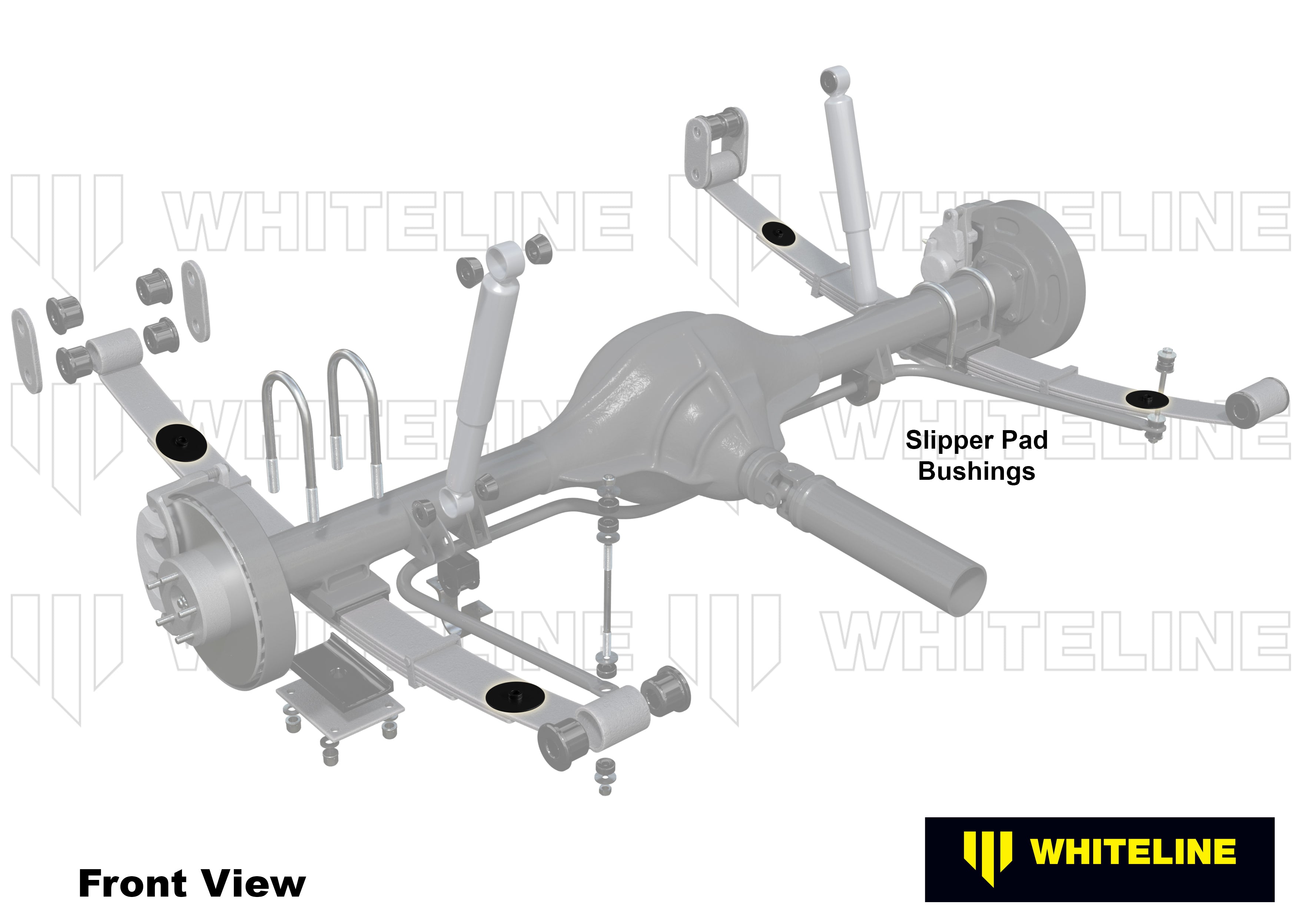 Whiteline Leaf Spring - Slipper Pad Bushing Kit - W72126 - image 4