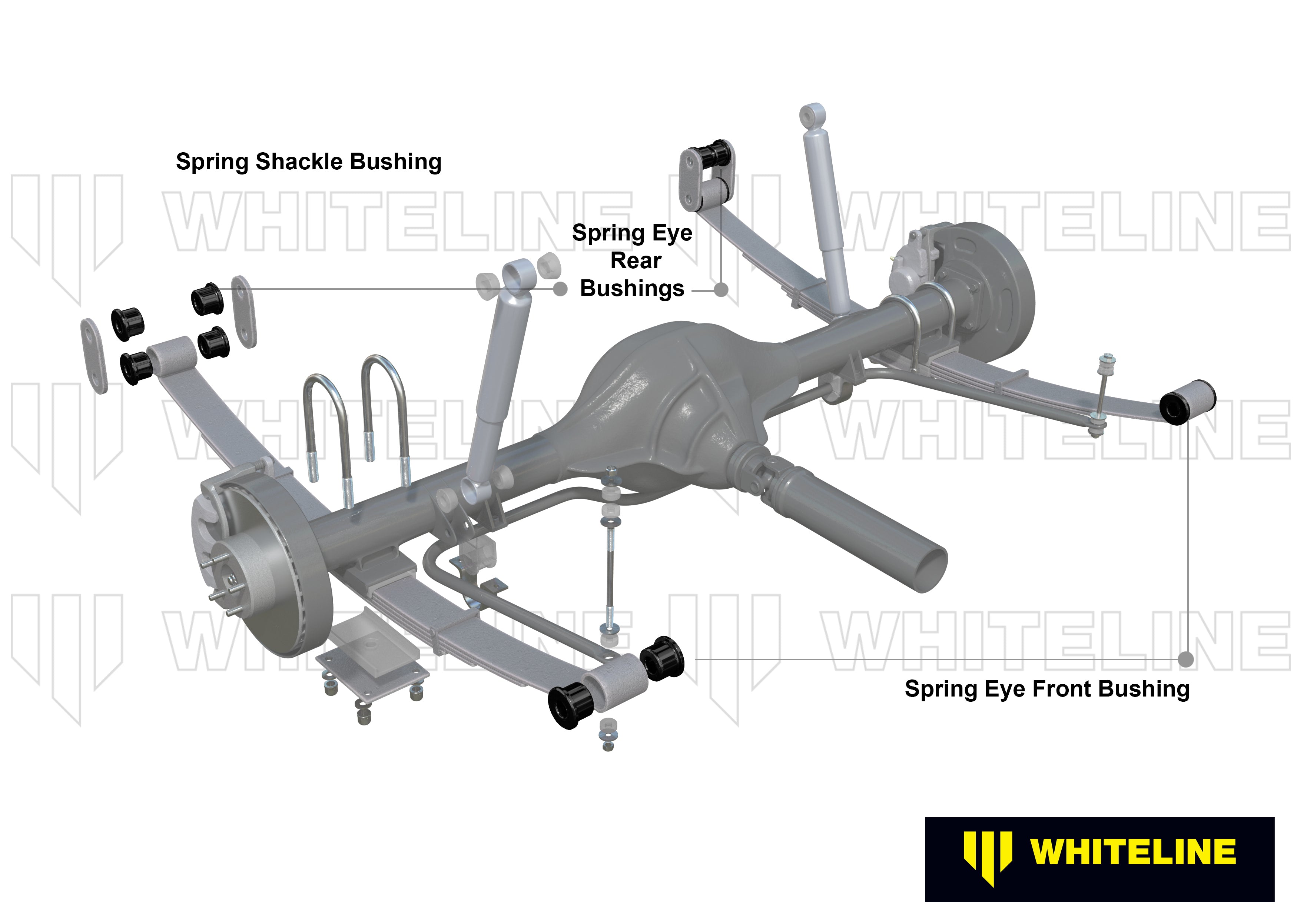 Whiteline Leaf Spring - Rear Eye Bushing Kit - Ford Explorer / F-100 - W72133 - image 4