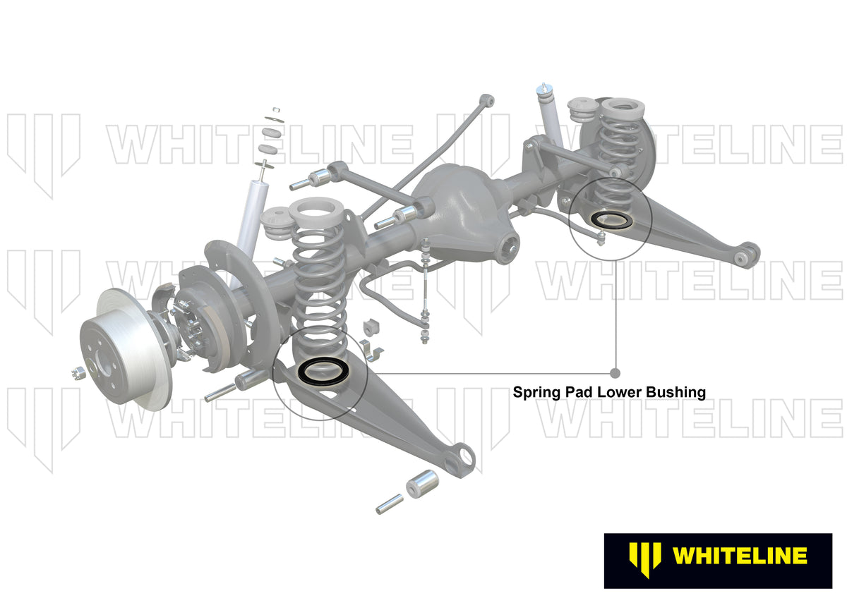 Whiteline Coil Spring Pad - Lower Bushing Kit - W72385 - W72385 - image 4