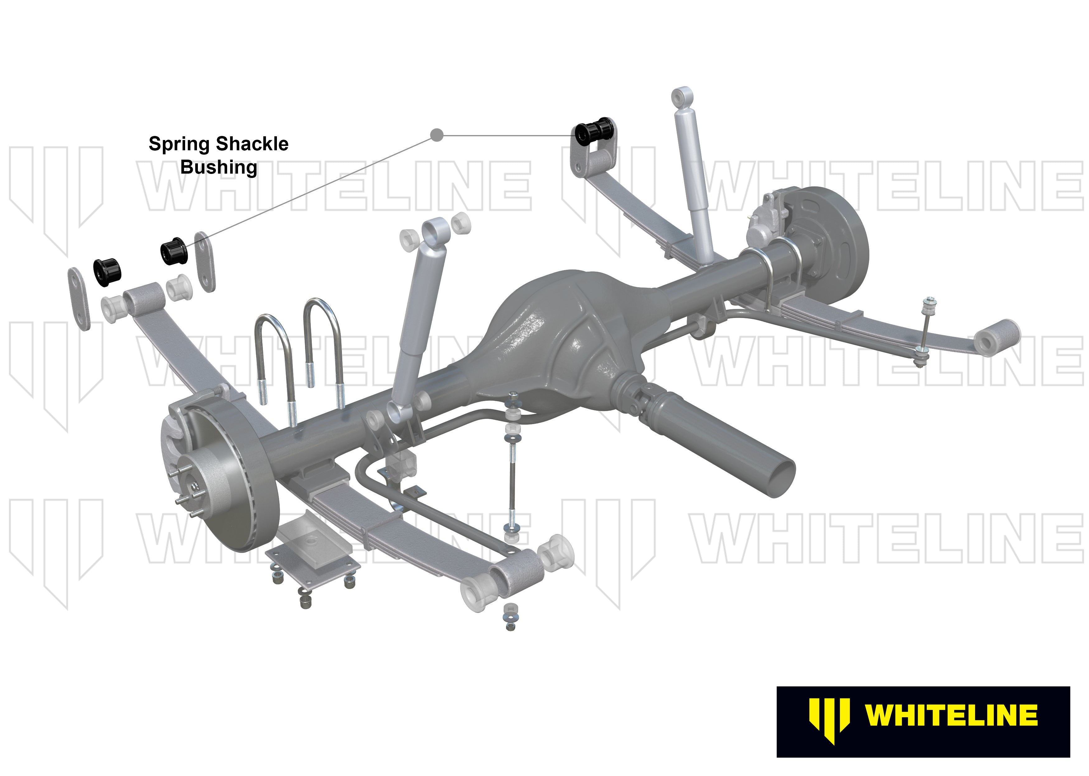 Whiteline Leaf Spring - Shackle Bushing Kit - Ford Ranger / Mazda Bt-50 - W73386 - image 4
