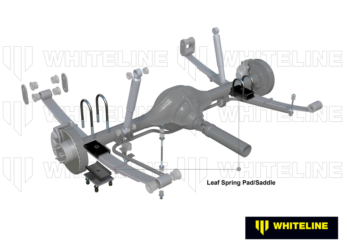 Whiteline Leaf Spring - To Saddle Insulator Bushing Kit - MG Mga / Mgb / Mgb Gt - W73389 - image 4