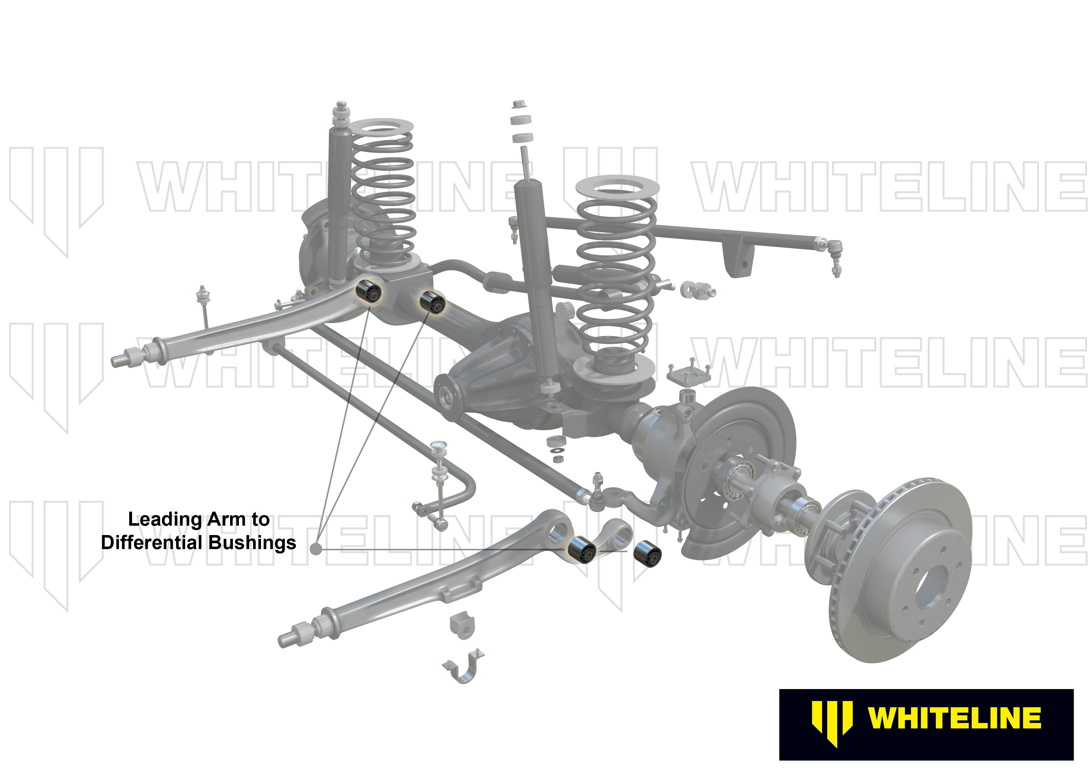 Whiteline Leading Arm - To Differential Bushing Kit - W81428A - image 4