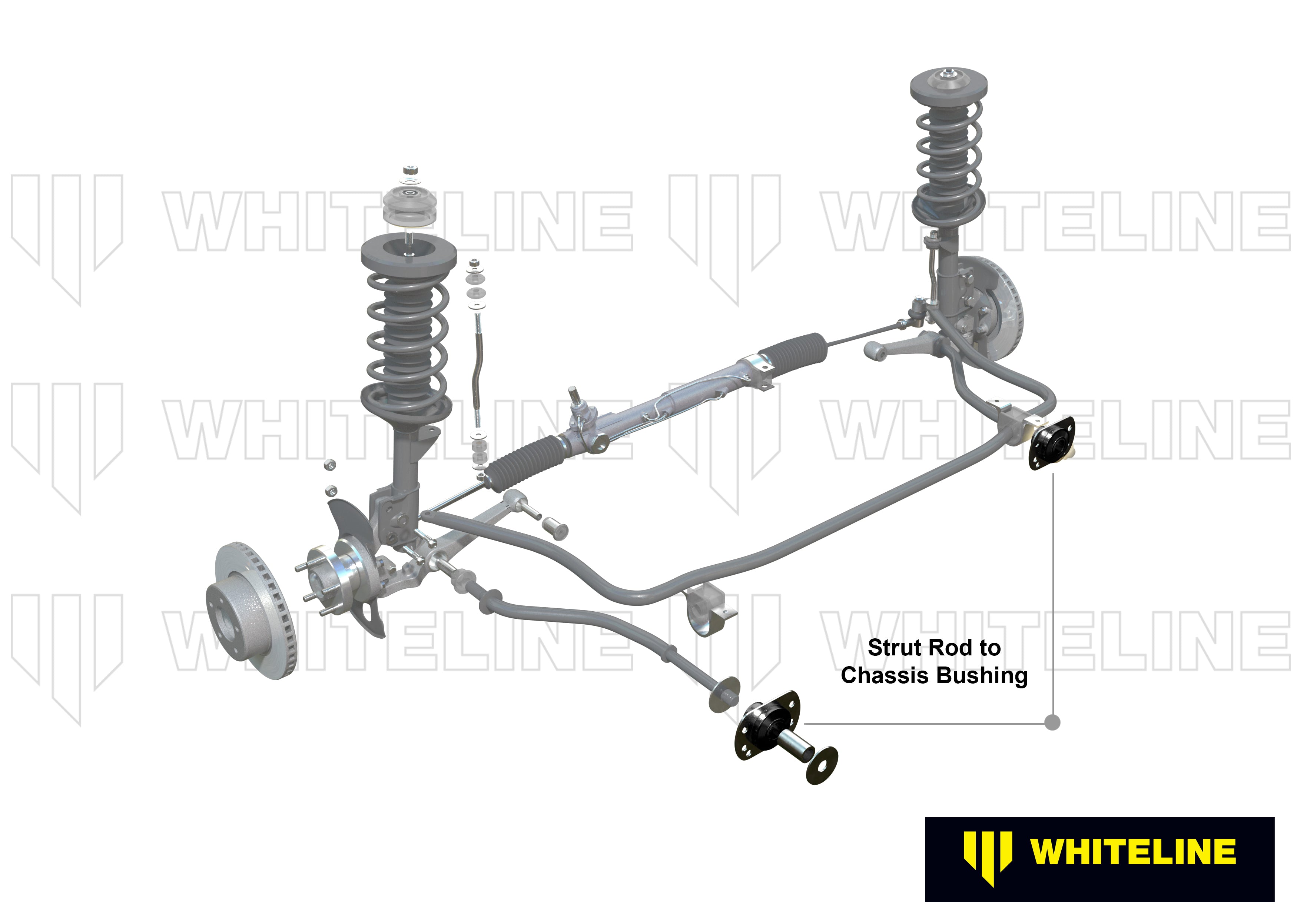 Whiteline Strut Rod - To Chassis Bushing Kit - W82047E - W82047E - image 4