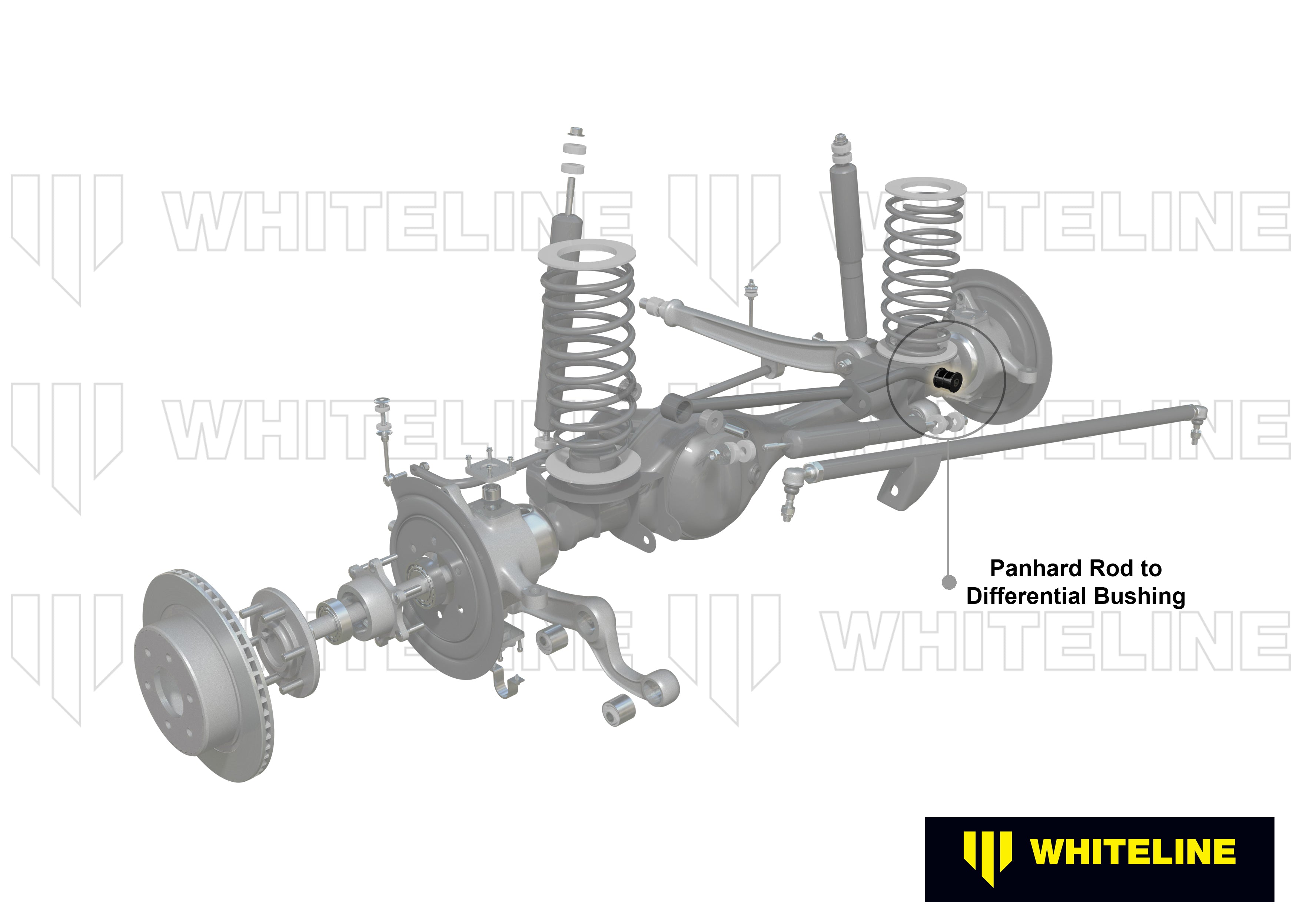Whiteline Panhard Rod - To Differential Bushing Kit - Nissan Patrol Y61 - W83386 - image 4