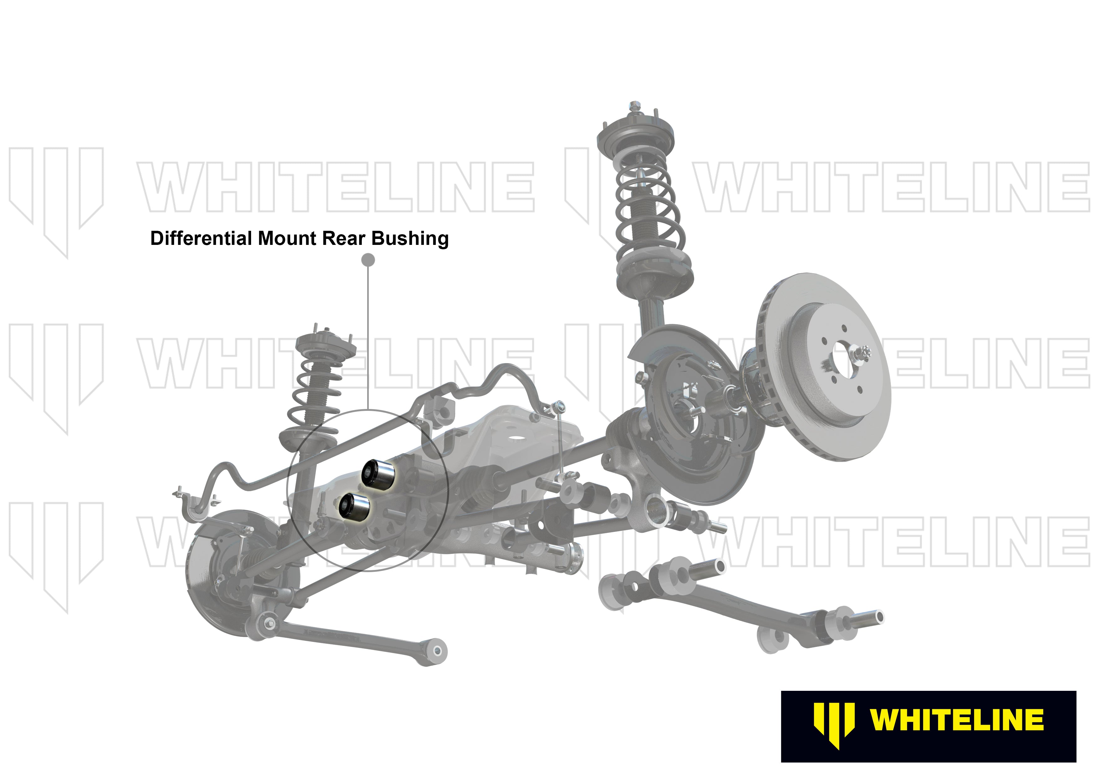 Whiteline Differential Mount - Rear Bushing Kit - Subaru Impreza WRX STI - W92835 - image 4