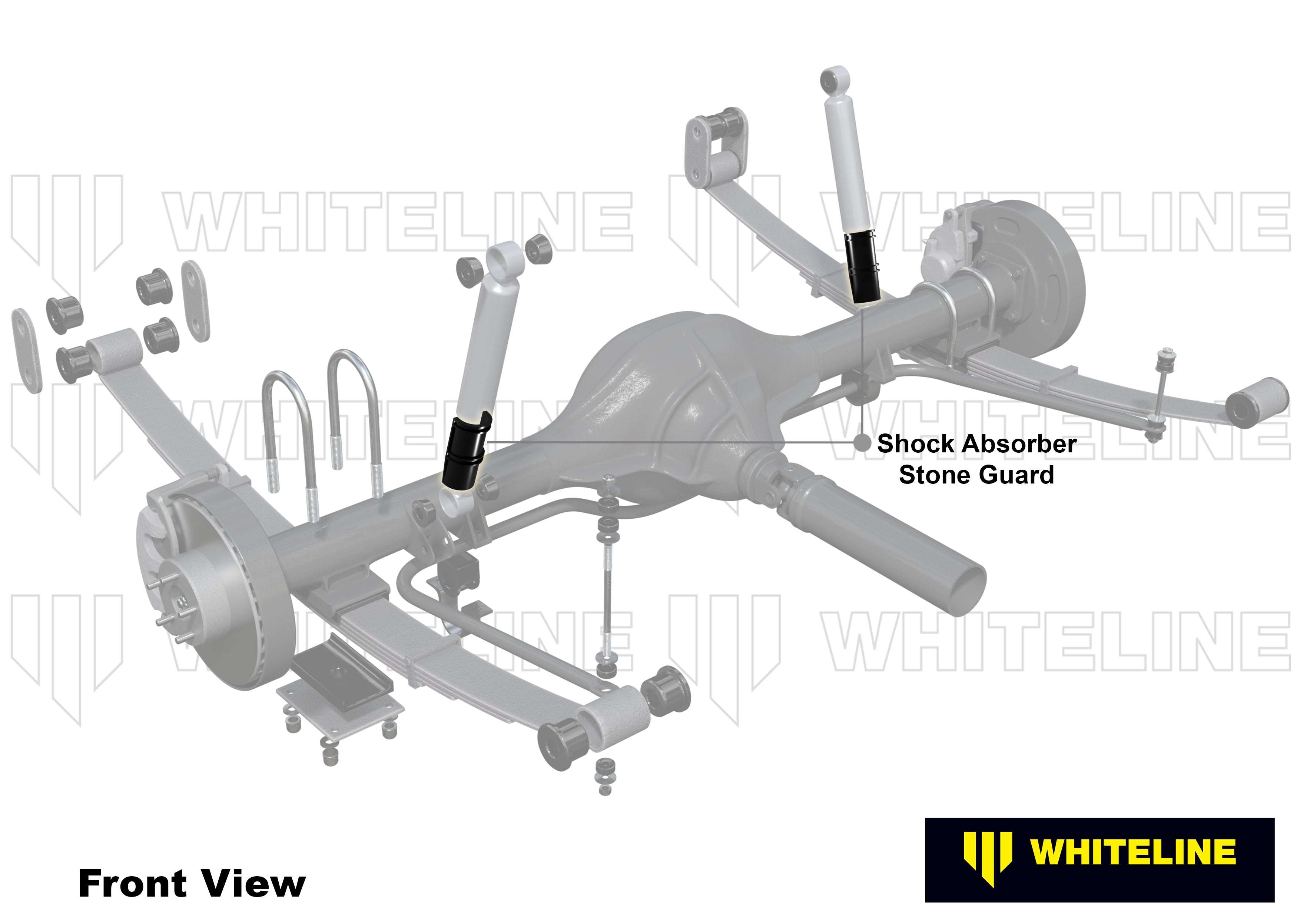 Whiteline Shock Absorber - Stone Guard Kit - W93192 - image 4