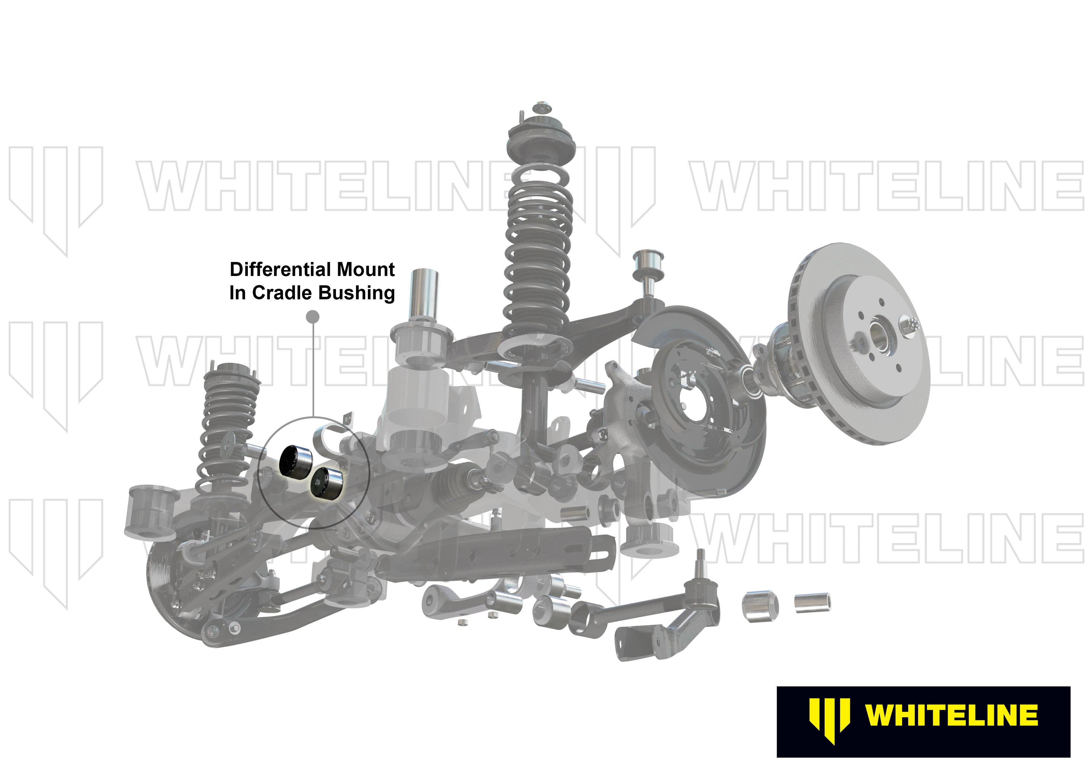 Whiteline Differential Mount - Rear Bushing Kit - Nissan Pathfinder R R51 - W93451 - image 4