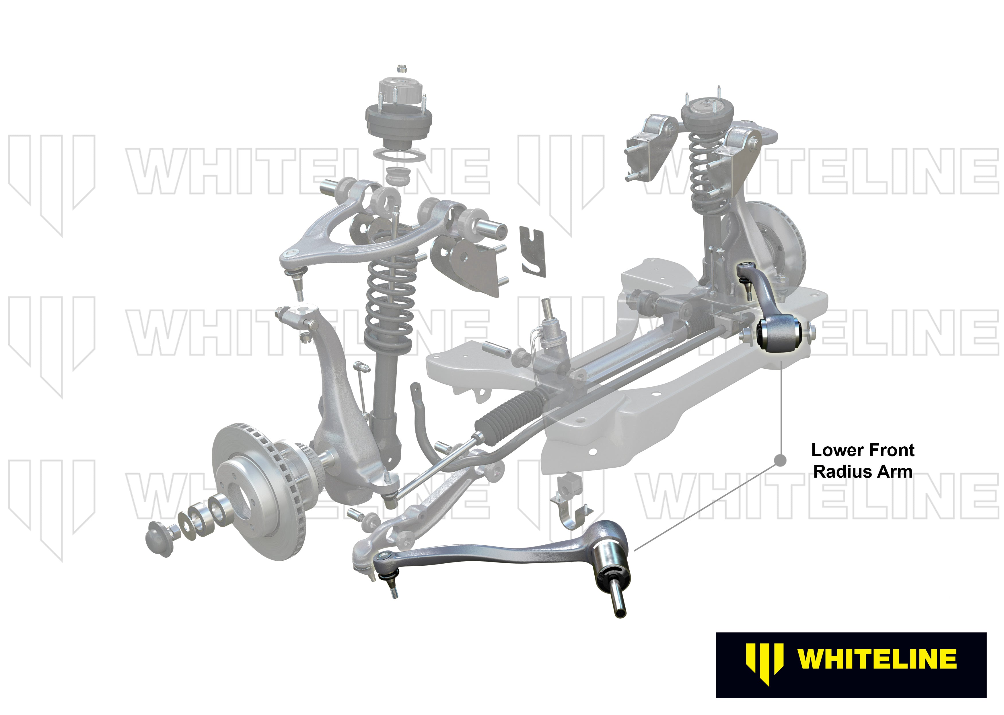 Whiteline Radius Arm Lower - Arm Assembly-Left - Ford Falcon / FPV Falcon - WA314L - image 4