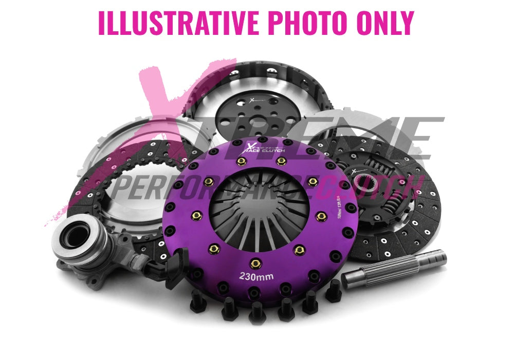 Xtreme Performance - 230mm Sprung hub Organic Twin Plate Clutch Kit Incl Flywheel & CSC 1000Nm