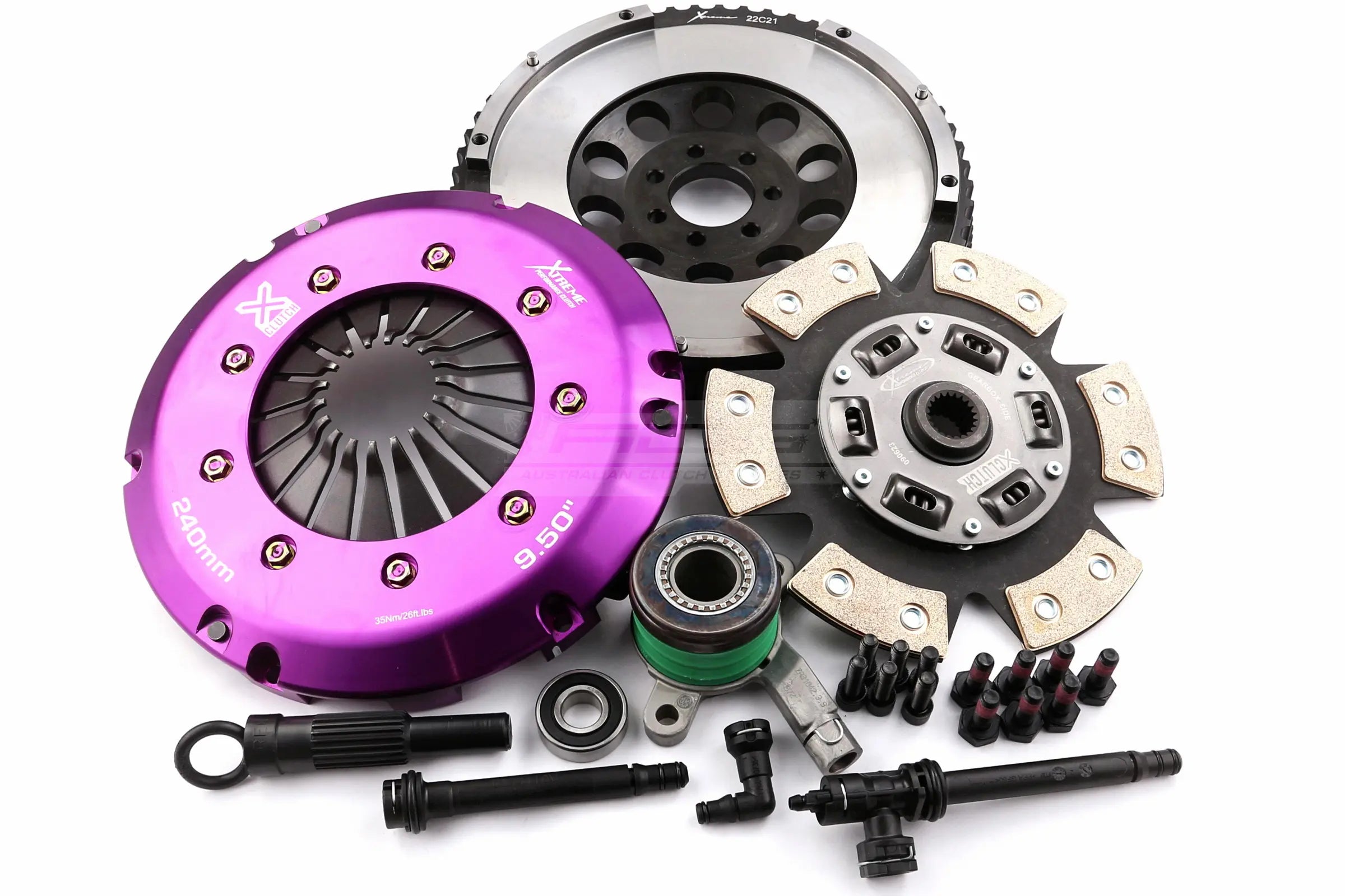 Clutch Kit - Xtreme Performance Race Sprung Ceramic Incl Flywheel & CSC 910Nm