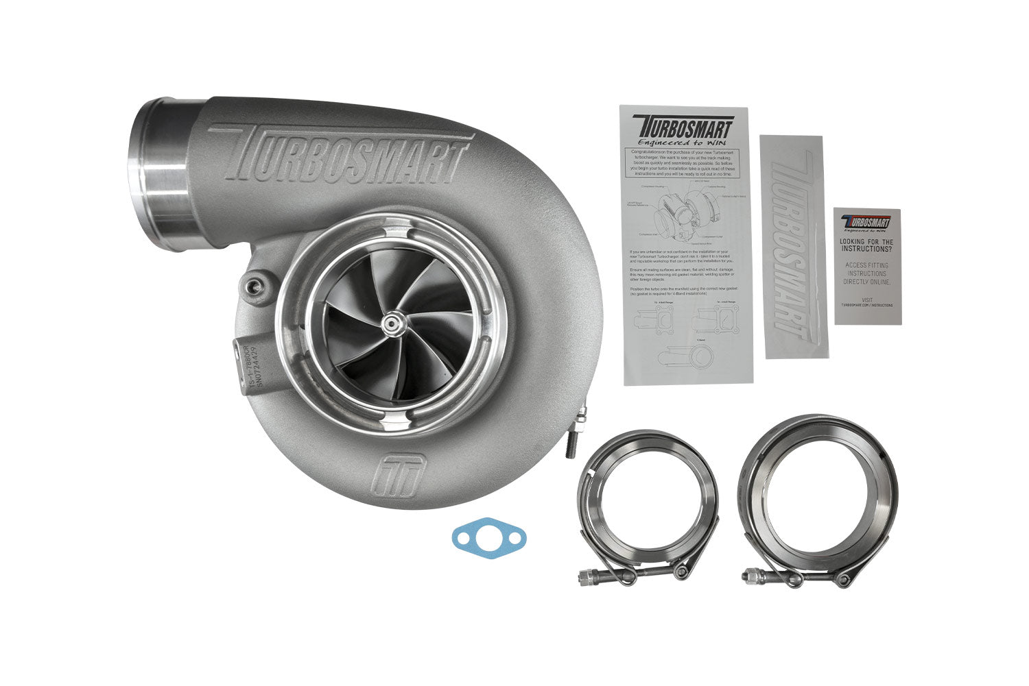 TS-1 Turbocharger 7880 V-Band Reverse Rotation 0.96AR Externally Wastegated
