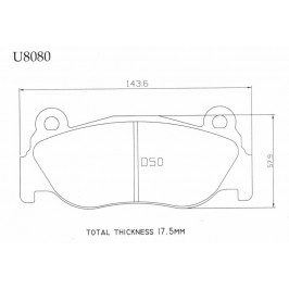 Pagid Racing RSL 19 Brake Pads - Brake | E8080R1901 - Pagid Racing brake pads