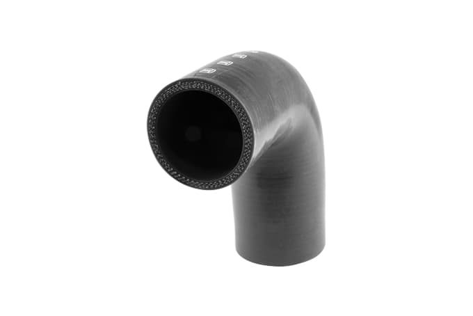 Silicon Hose 90 Reducer Elbow2.00-2.50" BLACK by Turbosmart - performance upgrade from Torque Lab