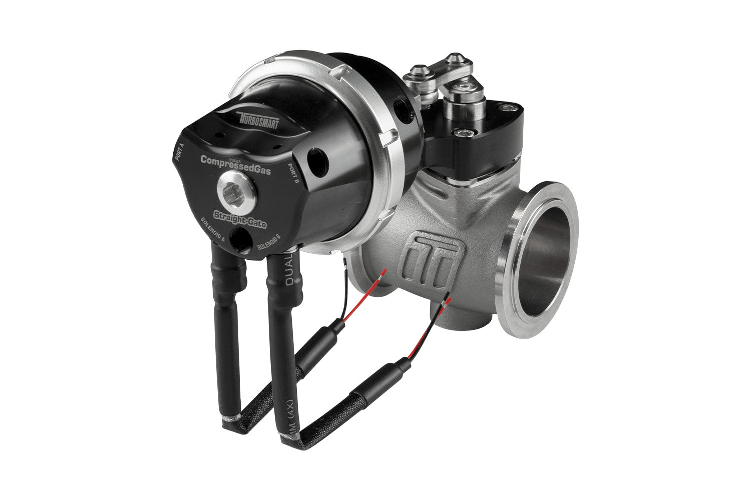 PSG40CG Pneumatic StraightGate40 Compressed Gas (Solenoid) 7psi Black by Turbosmart - performance upgrade from Torque Lab