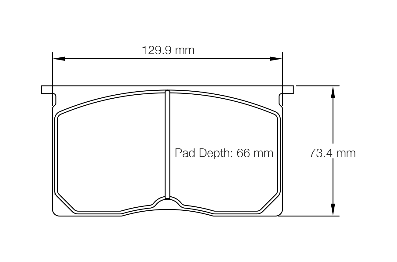 Pagid Racing RST 2 Brake Pads - Front | S1196T02001 - Pagid Racing brake pads