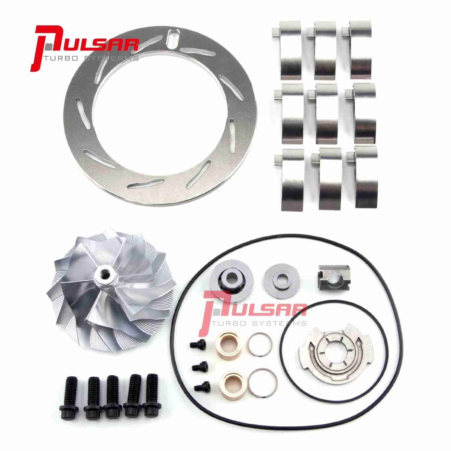 Pulsar Turbo Early 03 Ford 6.0L Powerstroke Billet Turbo Compressor Wheel+Rebuild Kit by Pulsar Turbo available at Torque Lab