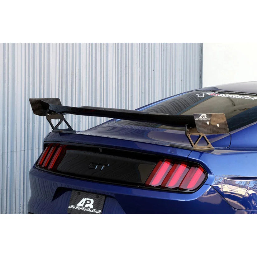 APR Performance GTC-200 60.5in adjustable carbon fiber wing for Ford Mustang 2015–2017 coupe