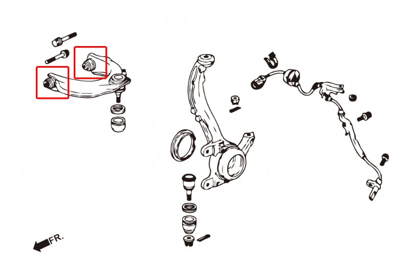 Front Upper Arm Bushing Honda Accord