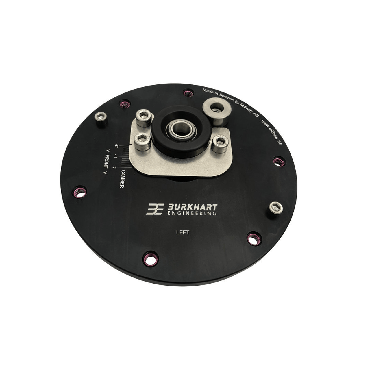 Burkhart adjustable camber plates BMW F87 M2 uniball street suspension upgrade