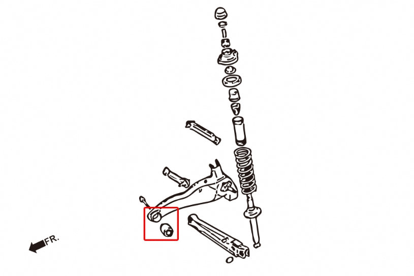 Rear Trailing Arm Bushing Mitsubishi Lancer evolution, Lancer mirage