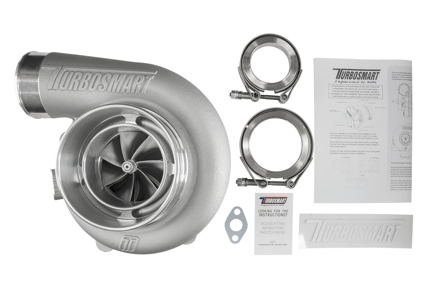 TS-1 Turbocharger 7170 (Kompact) V-Band Reverse Rotation 0.96AR Externally Wastegated