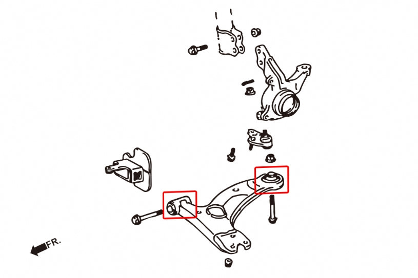 Front Lower Arm Bushing Toyota Corolla/altis/auris, Wish