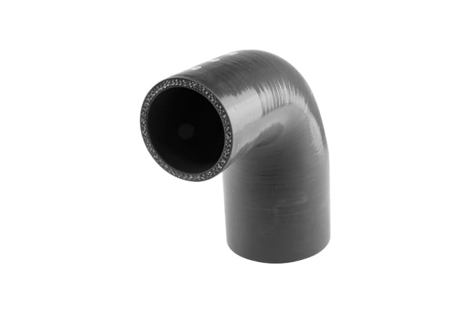 Silicon Hose 90 Reducer Elbow 2.00"-3.00" Black by Turbosmart - performance upgrade from Torque Lab