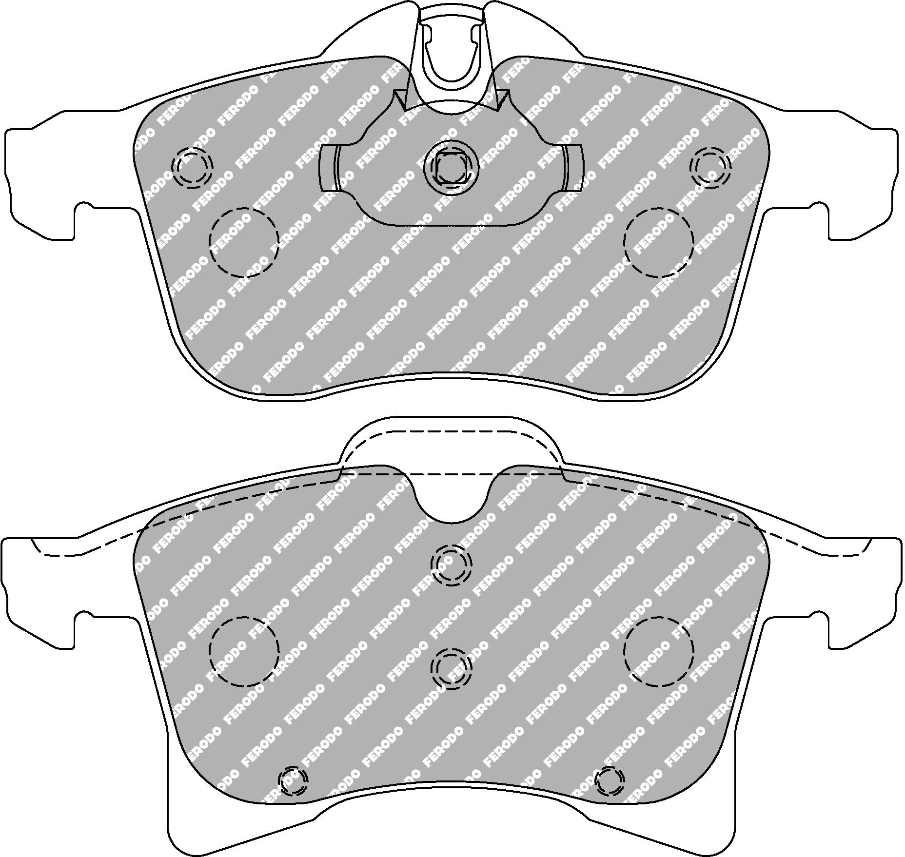 Ferodo Semi-Metallic Brake Pads | FER-FCP1640H