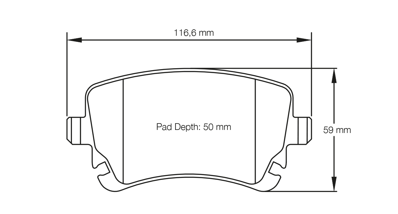 Pagid Racing RSL 19 Brake Pads - Rear | E8039R1901 - Pagid Racing brake pads