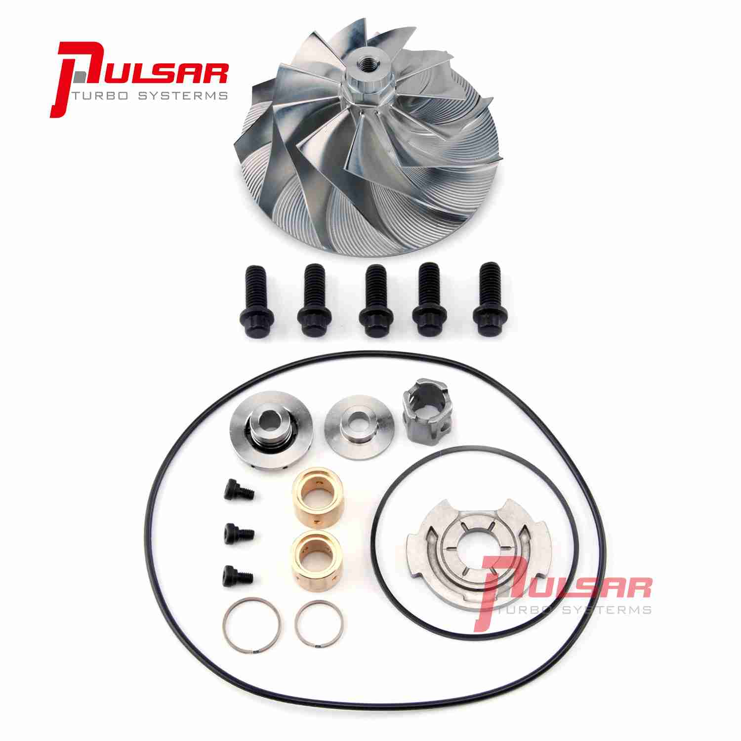 Pulsar Turbo 04.5-05 GMC Chevy Duramax 6.6L LLY Billet Compressor Wheel Rebuild Repair Kit by Pulsar Turbo available at Torque Lab
