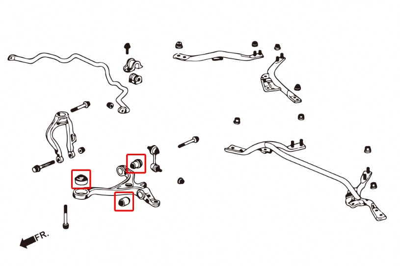 Front Lower Arm Bushing Honda Accord
