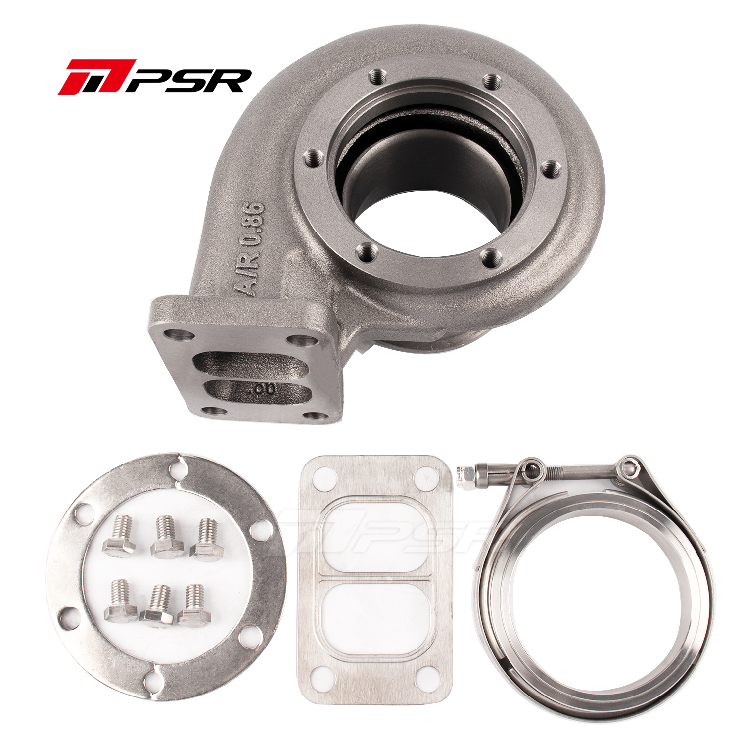 Pulsar Turbo PSR PTX35 Turbine Housings for PSR3576 PSR3582 Turbos - T3 Divided 0.86A/R by Pulsar Turbo available at Torque Lab