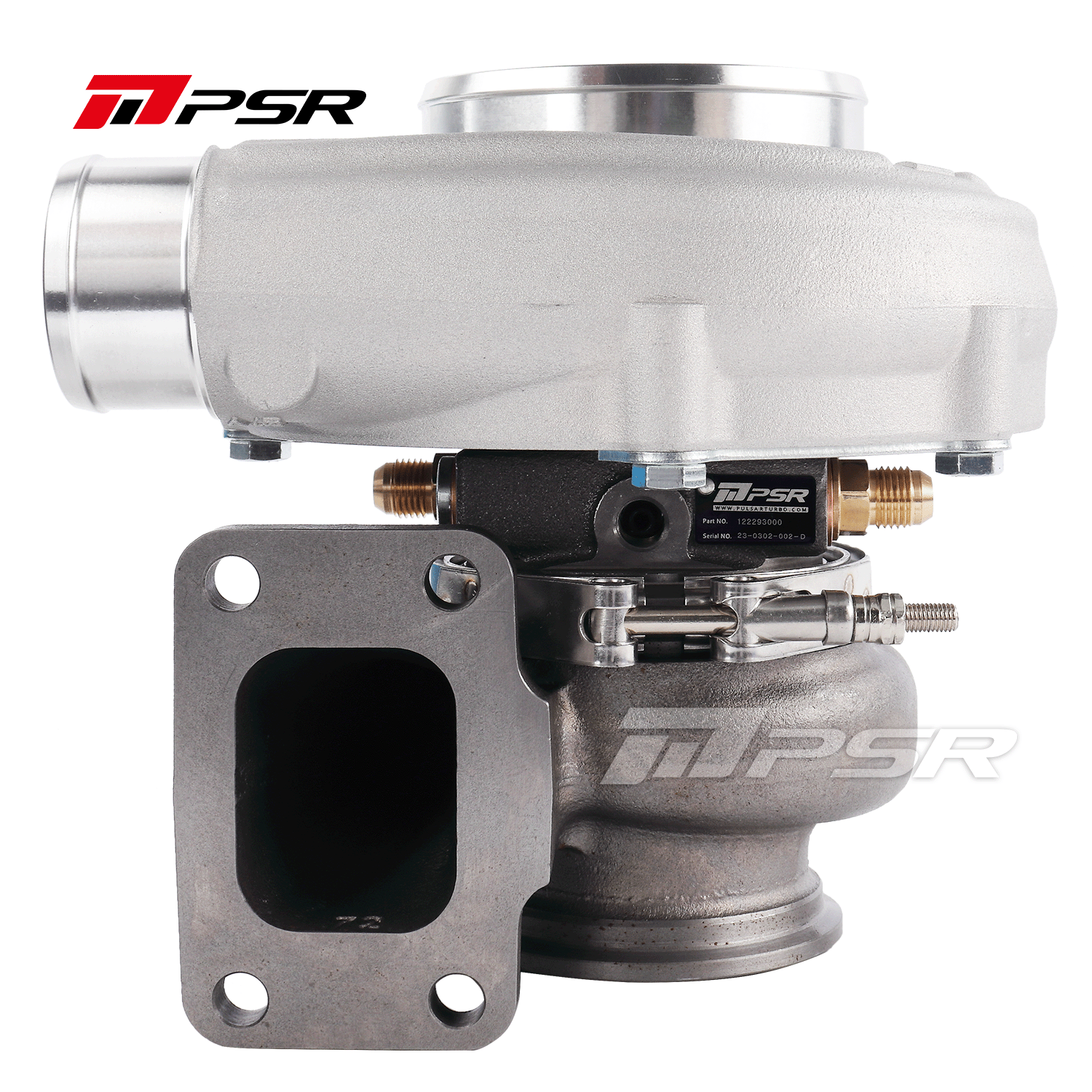 Pulsar Turbo PSR 5855A Curved Point Milled Compressor Wheel Dual Ball Bearing Turbocharger HP Rating 770 by Pulsar Turbo available at Torque Lab