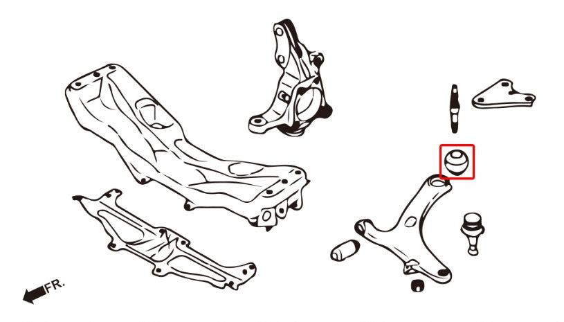 Front Lower Arm Bush Subaru Impreza, WRX