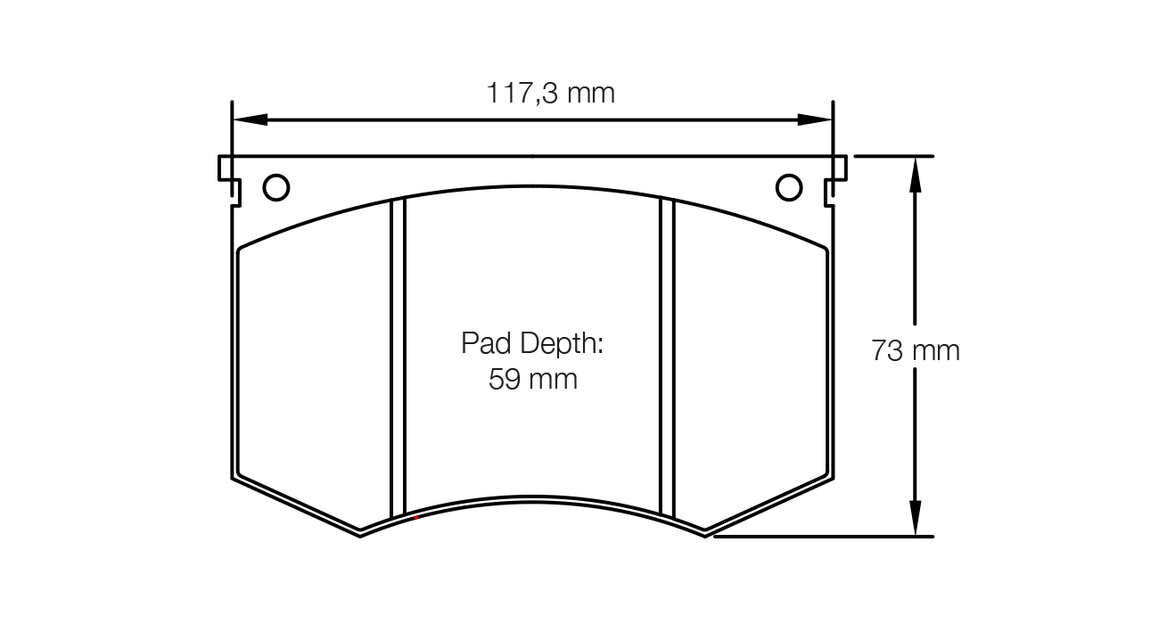 Pagid Racing RSH 3 Brake Pads - Front | S1195H03001 - Pagid Racing brake pads