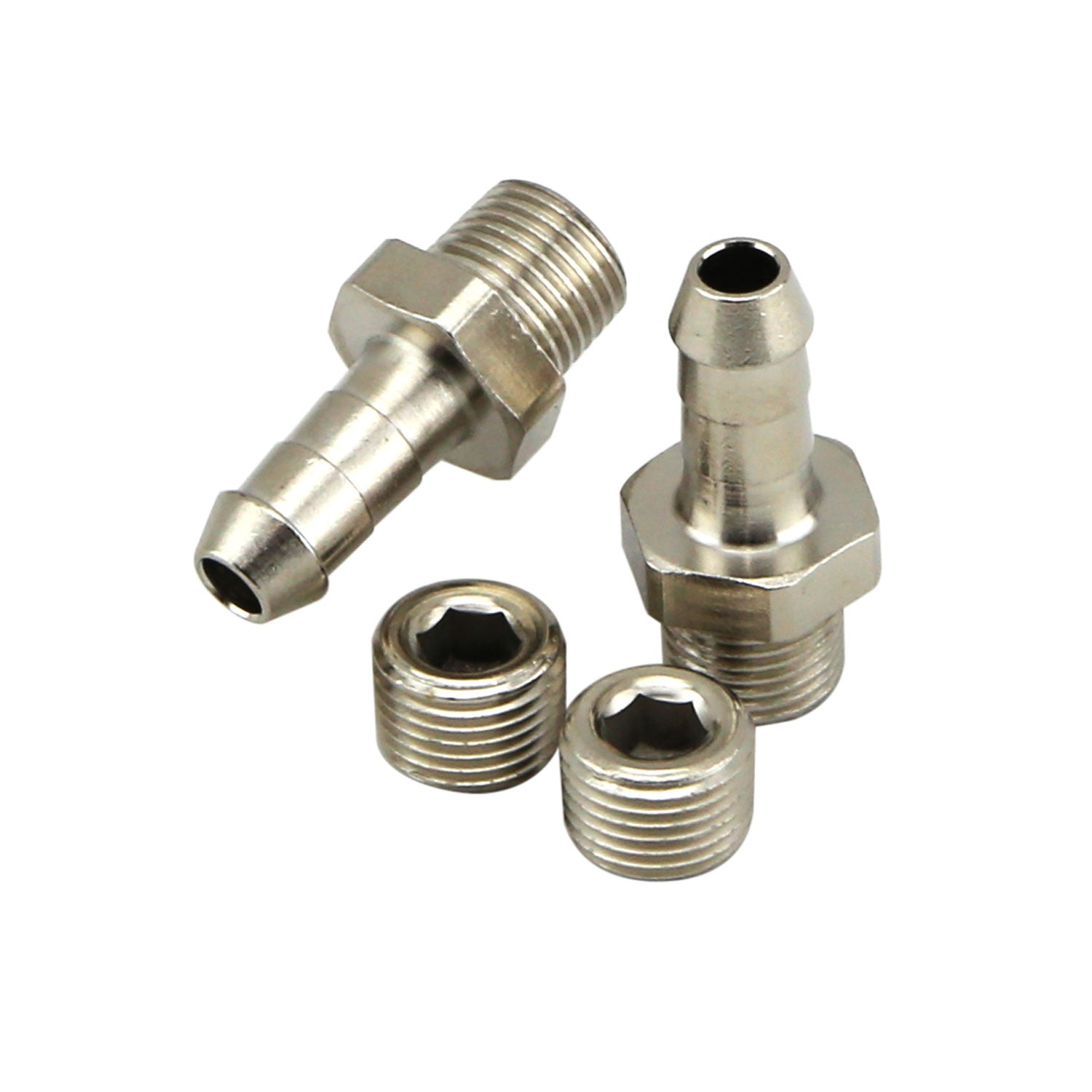 1/8th NPT 6mm Hose Tail Fittings & Blanks by Turbosmart - performance upgrade from Torque Lab
