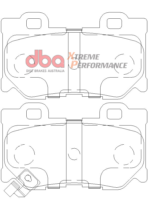 DBA DB2401XP Xtreme Performance rear brake pads for Infiniti and Nissan performance vehicles