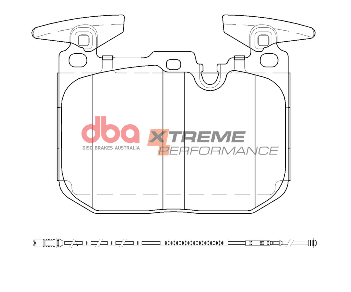 DBA42676S-2299XP front brake kit BMW F-Series with T3 slotted discs and XP pads
