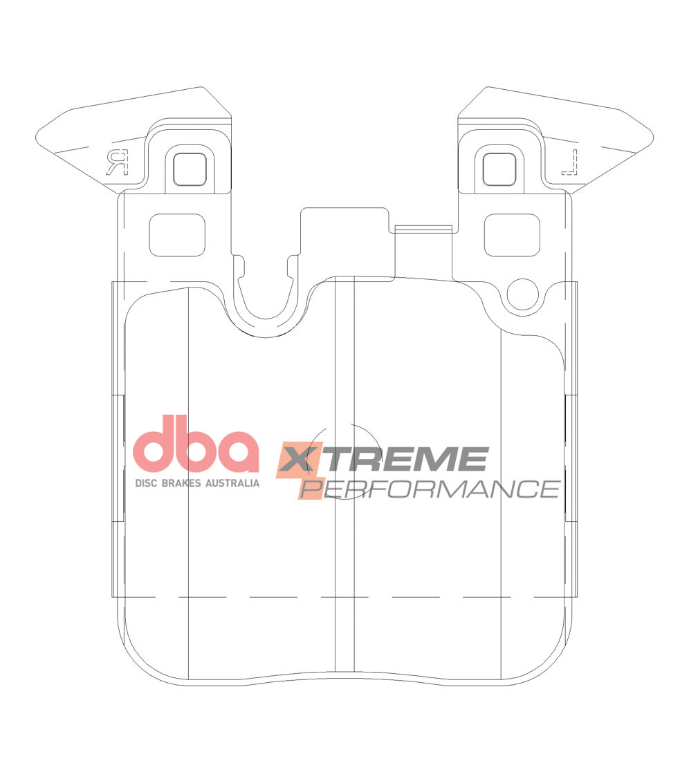 DBA42677S-15127XP rear brake kit BMW F-Series with T3 slotted discs and XP pads